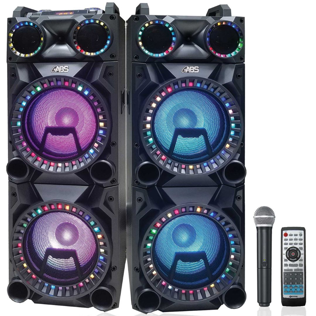 ABS-200 DJ Bookshelf Amplifier Multimedia Speakers (Pair)