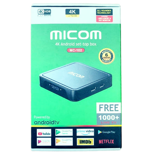 Micom Android Tv Box || Sheba Electronics BD Android Tv Box